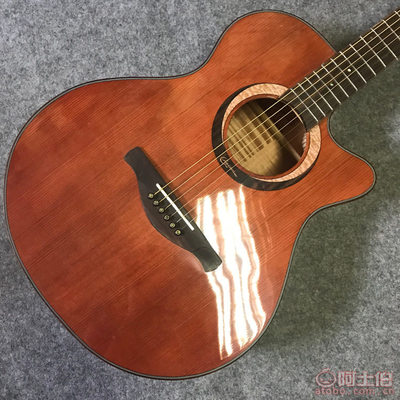 匠心獨(dú)韻 凱峰KF-402S民謠吉他，云杉桃花芯擦色復(fù)古的藝術(shù)之聲